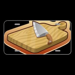 License Plate Novelty Car Front Cutting Board Knife Kitchen Tools