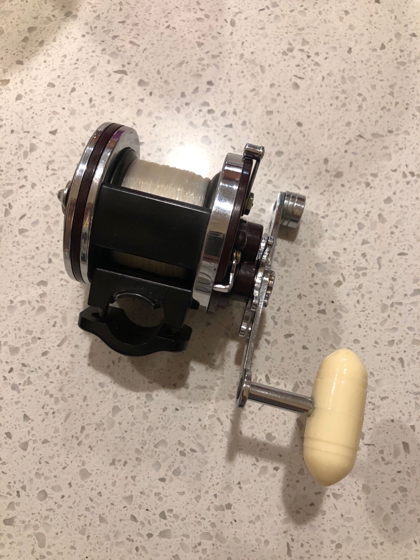 Fully newelled Penn 146 Squidder Jr narrow spool fishing reel