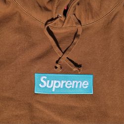 NEW + RECEIPT | Supreme BOX LOGO Hooded Sweatshirt RUST Size XL bogo brown fw17
