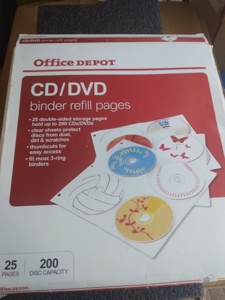 CD / DVD Binder Refill Pages .......CD / DVD 📀 Paguinas Para Ponerlos En Folder