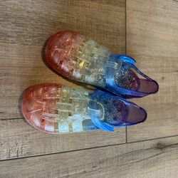 Baby Gap Rainbow sparkle Jelly Shoes 9