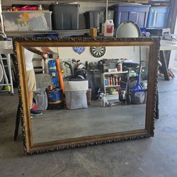 Large ornate framed mirror