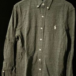 Ralph Lauren Long Sleeve Button Down Shirt Size Large. Feather Weight Mesh 