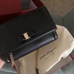 Black Ferragamo Purse 