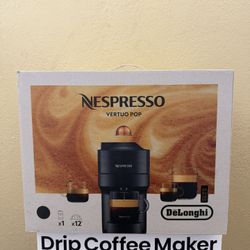Nespresso Vertuo Pop Coffee and Espresso Maker by De'Longhi, Liquorice Black