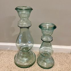 Glass Candle Holders