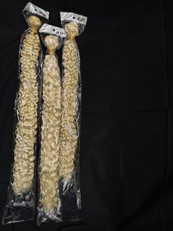 Blonde Curly Hair Bundles 26/28/30" Sealed
