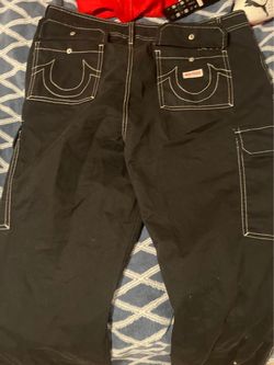 True Religion Black Cargo Pants