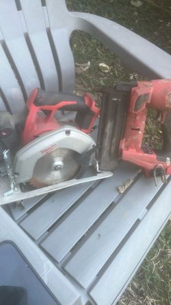 Milwaukee Cordless Circular Saw and saw saw n nail gun