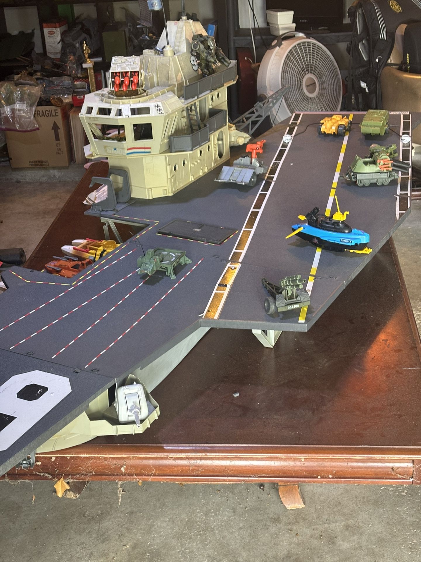 1985 Hasbro ARAH USS Flagg Aircraft Carrier About 90