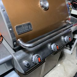 Weber Genesis E-310 Propane Gas Grill BBQ 3 Burner (Orange)