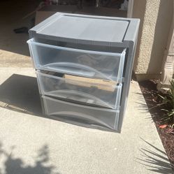 3 Drawer  Plastic Chest 