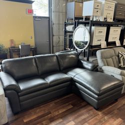 Exton Leather 2pc Sectional