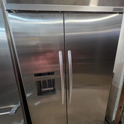 48" KITCHENAID BUILT IN STAINLESS STEEL REFRIGERATOR 