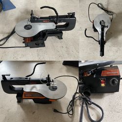 WEN 3921 16‑inch variable‑speed scroll saw & Rockwell BladeRunner X2 portable tabletop saw (model RK7323)
