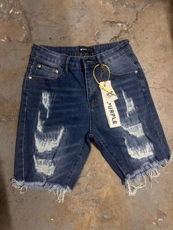 Purple Dark Denim Shorts
