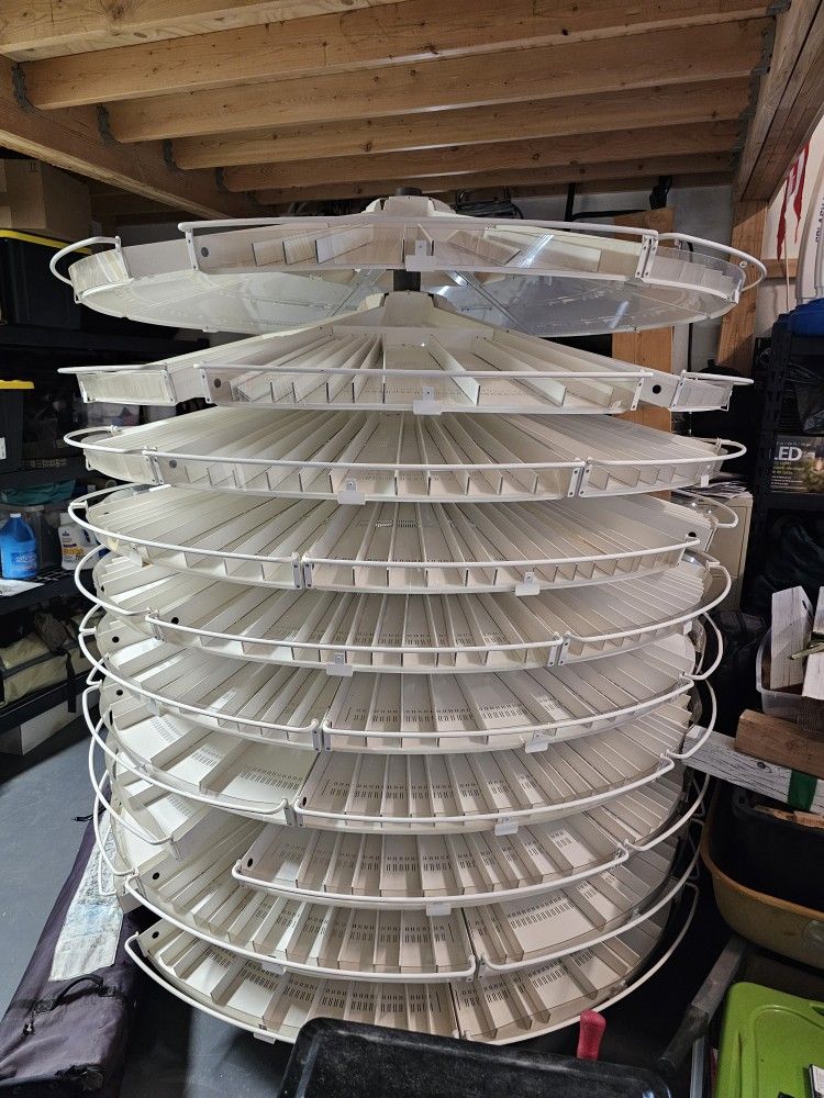 Metal Multi-Tiered Rotary Shelving