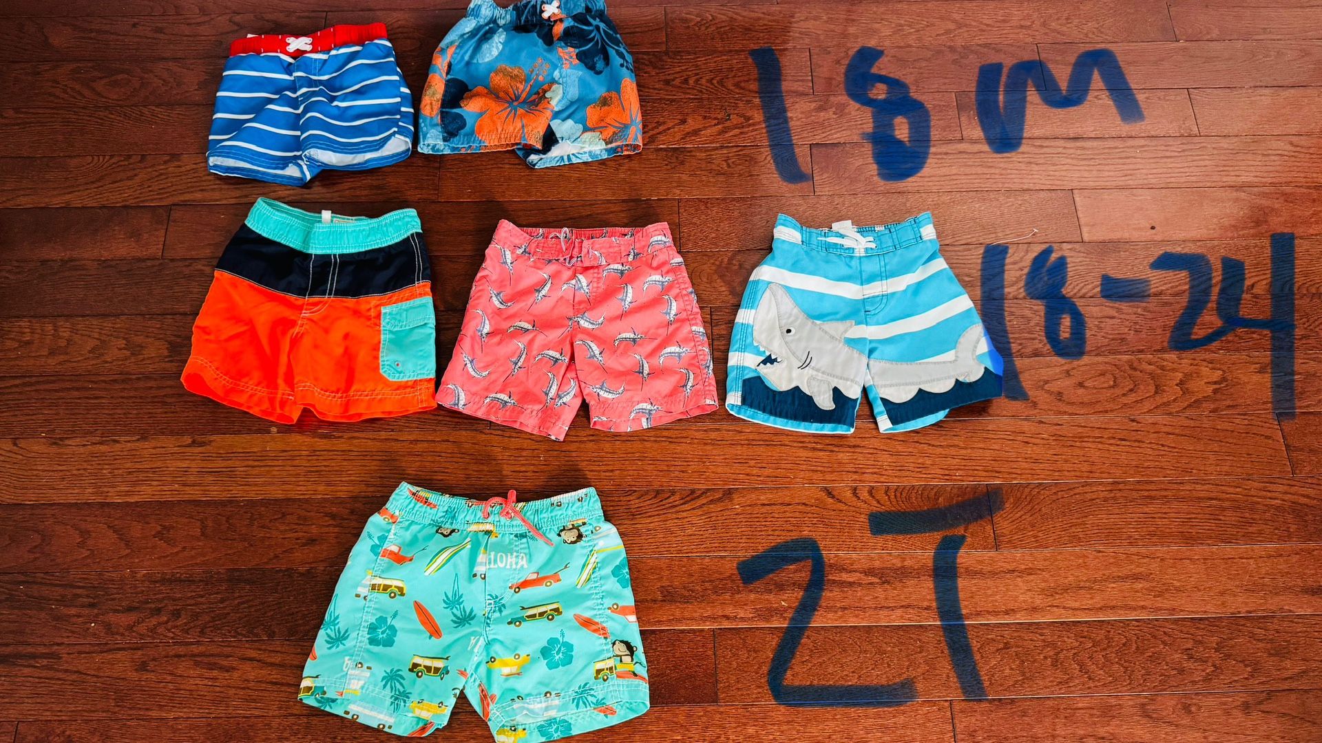 Toddler Boy Swim Suits  -18M-2T