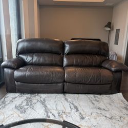 Leather Sofa 