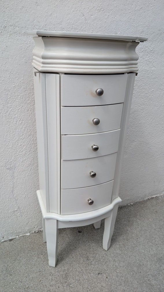 Cute Jewelry Stand Table Box Mini Drawers Chest Cabinet Jewel Storage