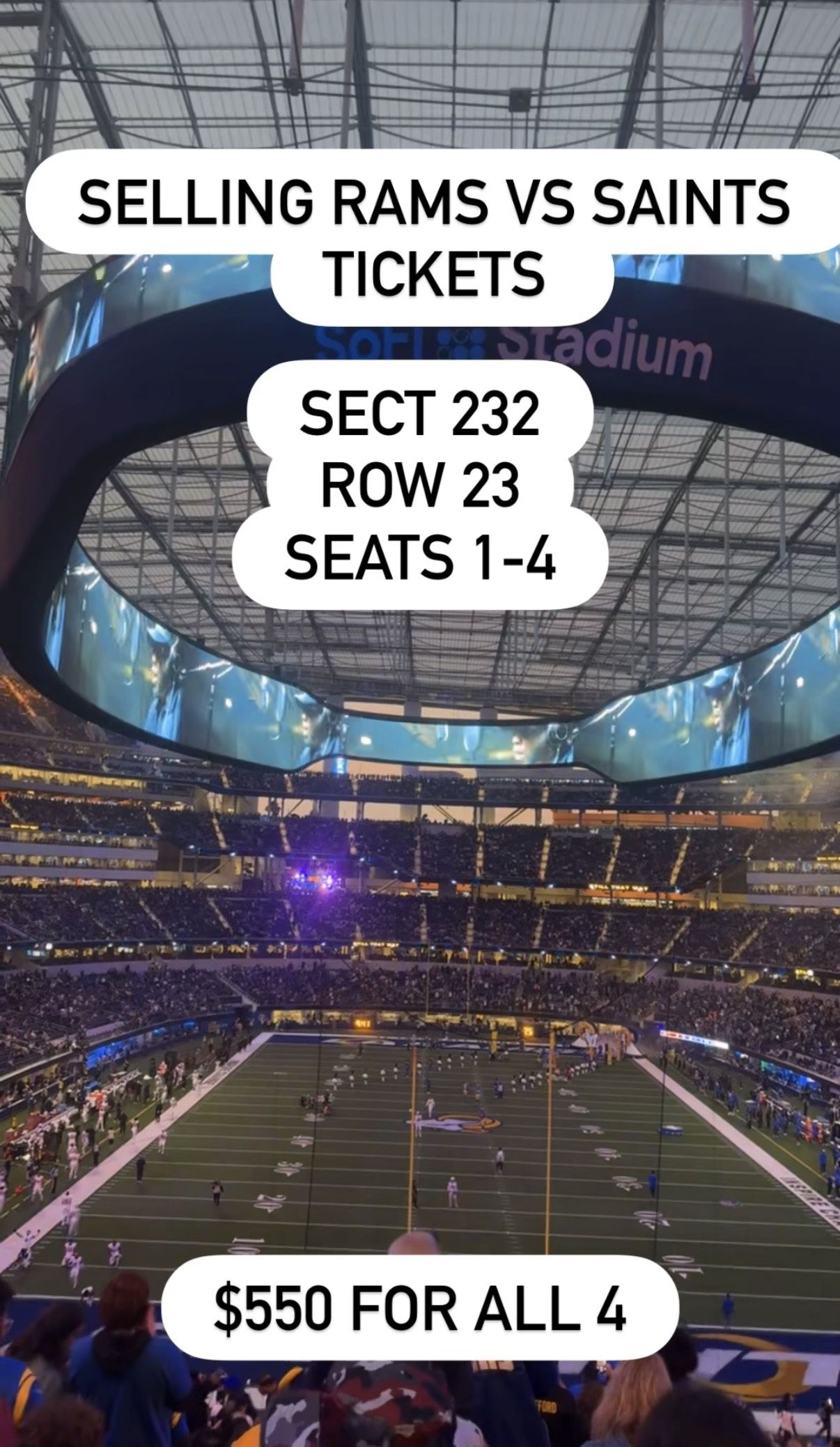 Saints Vs Rams Tickets