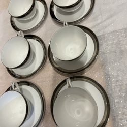 Sango Japanese Imperial China (6 Sets Of Cup Saucer)