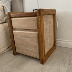 Nightstand one drawer with storage box