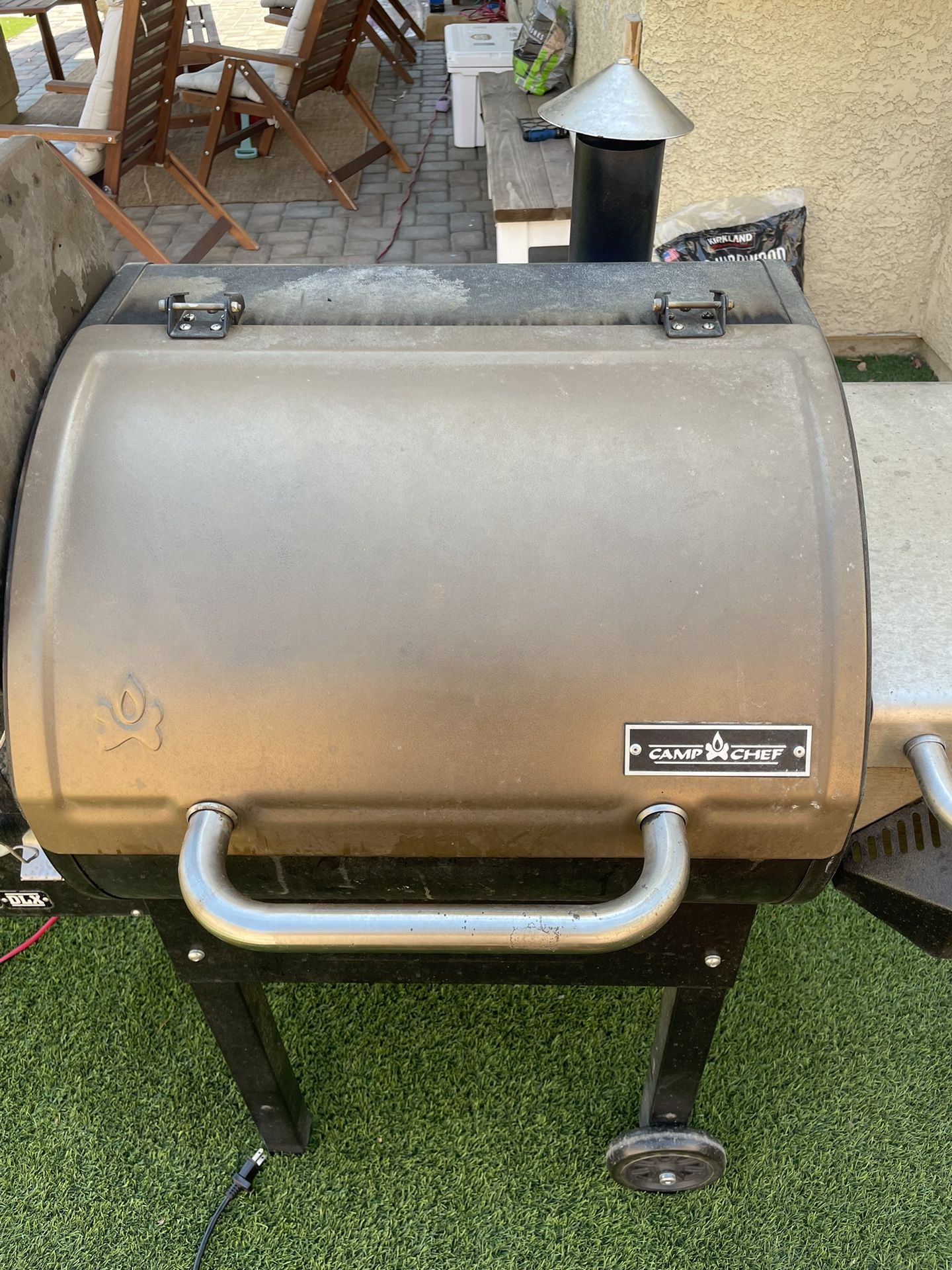 Camp Chef DLX w/ Sear Box, Grill Cover, and 2 Propane Tanks for Sale in