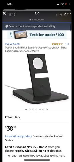 Apple Watch charging dock