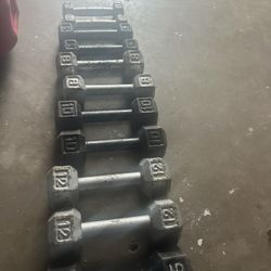 Dumbells Pairs Of 15/12/10/8/5/3