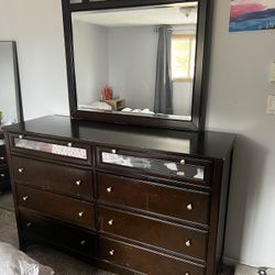 Bedroom Set Dark Brown 