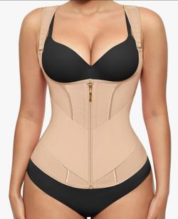 FeelinGirl Waist Trainer Vest for Women Tummy Control Corset Body Shaper Back Support Adjustable Straps Workout Faja