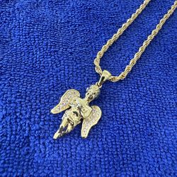 ROPE CHAIN DC & ANGEL PENDANT