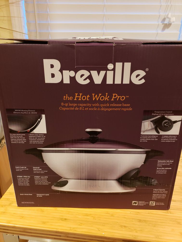 Never been used! Breville. Hot Wok Pro