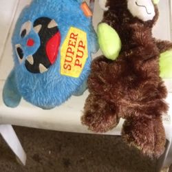 Dog Toys Brown One Is New The Blue Hasn't Been Used Maybe 1 Or 2 Times