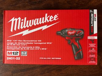 Milwaukee M12 1/4  Hex screwdriver kit 2401-22
