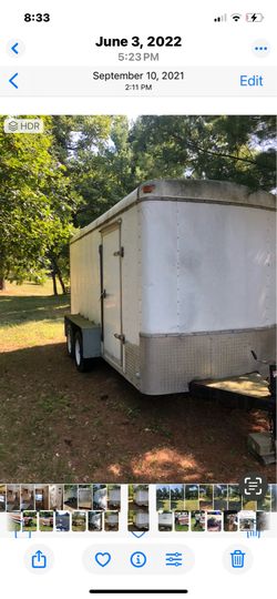 16 foot double axle cargo trailer