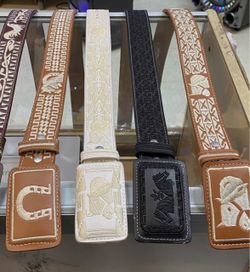 Embroidered Leather Belts – sizes are available