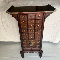 Vintage apothecary Medicine Cabinet 16 Drawers