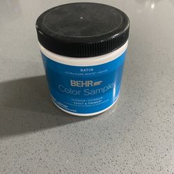 BEHR Color Sample White Satin 