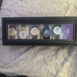 6-piece luxury-style watch collection