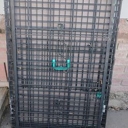 Large metal dog kennel