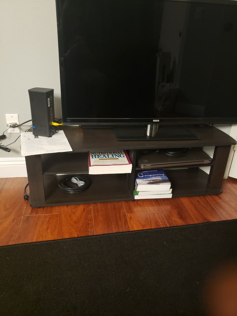 TV stand and tv