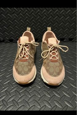 Coach Signature Sneakers Tan Pink