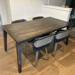 Dining Table Set With Four Chairs