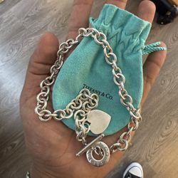 Tiffany And Co, Heart Necklace Choker 