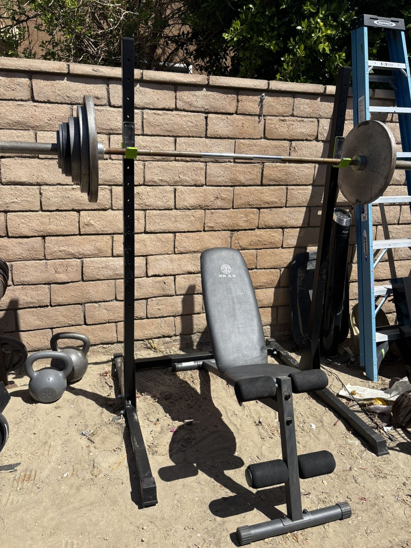 Olympic Squat Rack And Weights