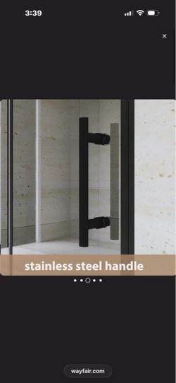 32 "X 72" Aluminum Frame Bifold Shower Door In Matte Black Finish WLCBAFSD21-3272MB