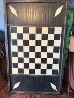 Antique checker board