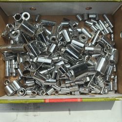 Miscellaneous Chrome 12.6 Point Standard Metric 3/8 Drive Quarter Inch Drive Sockets